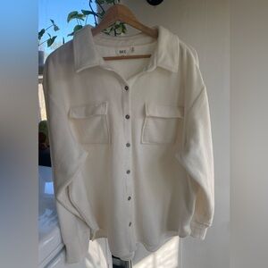 BKE Fleece Boyfriend Shirt